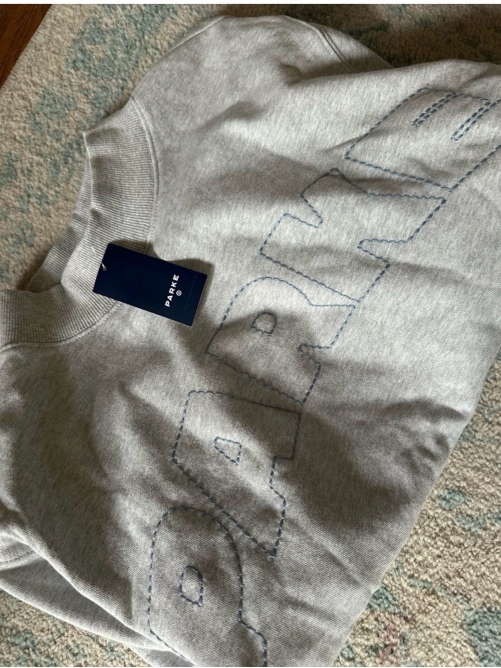 Parke x Target Light Gray Sweatshirt xxs/xs - Picture 2 of 2